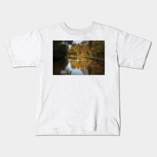 Autumn on the Shropshire Union Canal Kids T-Shirt